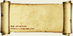 Jakov Rajak vizit kartica